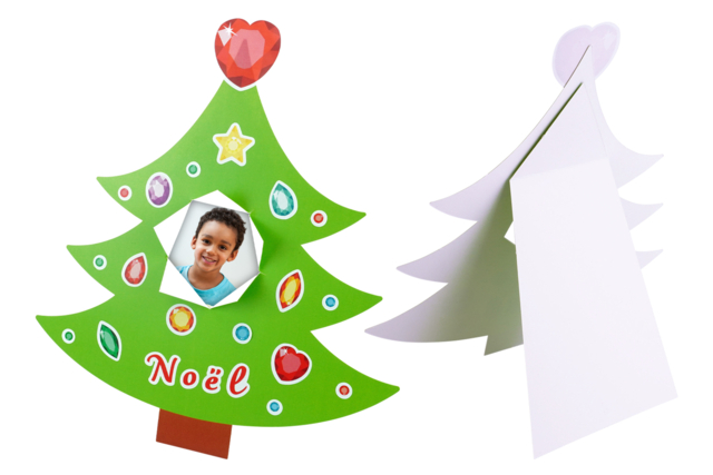 cadre sapin noël - Kits créatifs de Noël pour les enfants - 10doigts.fr