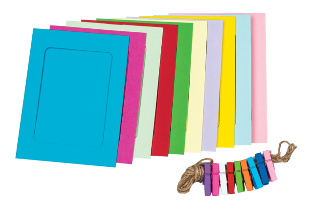Cadres couleur en carte forte - 10 pcs - Cadres en carton - 10doigts.fr
