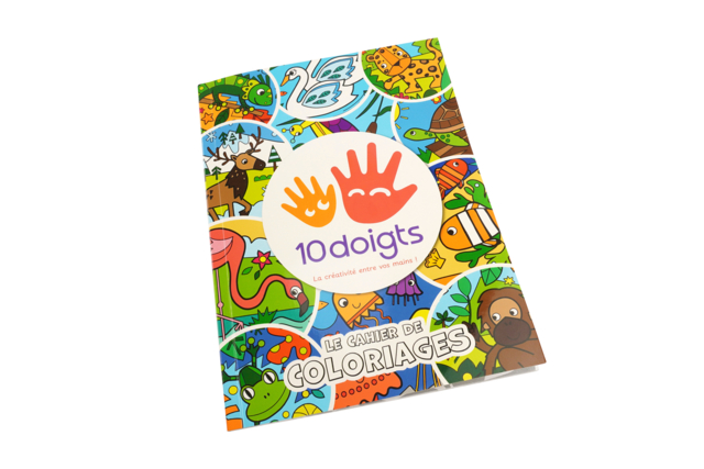 Cahier de coloriage animaux 10doigts - Livres de coloriage et dessins : pour apprendre et s'évader - 10doigts.fr
