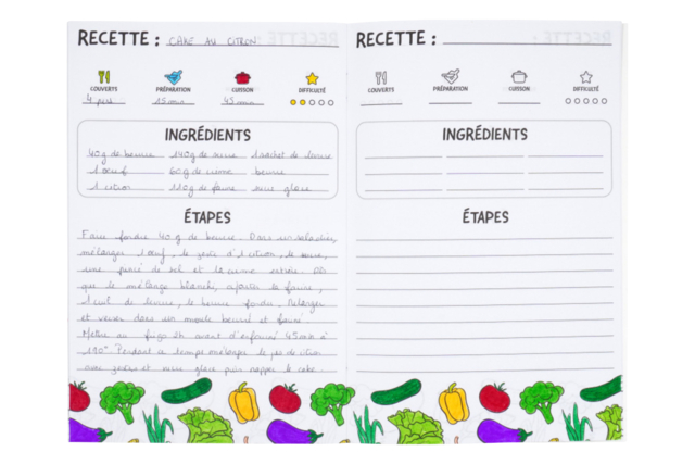 Cahiers de recette à colorier - 6 pièces - Coloriage - 10doigts.fr