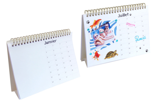 calendrier à poser - Bullet Journal, Planner - 10doigts.fr