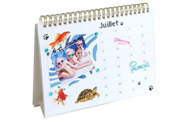 calendrier pupitre bureau - Bullet Journal, Planner - 10doigts.fr