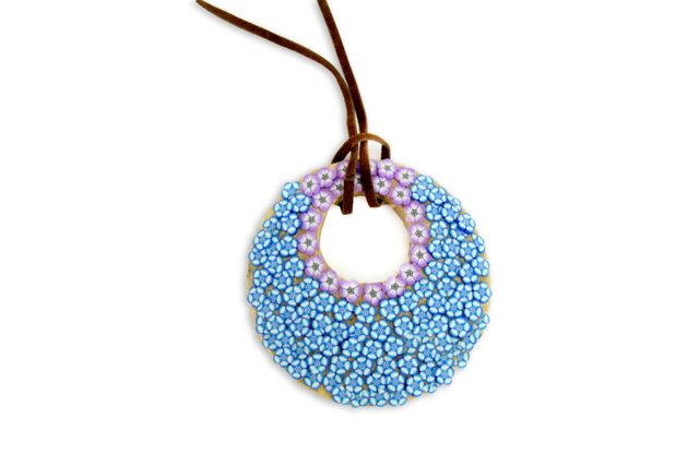 canes millefiori - Colliers et chaines - 10doigts.fr