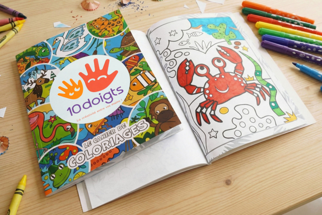 Carnet Coloriages facile 10doigts - Livres de coloriage et dessins : pour apprendre et s'évader - 10doigts.fr