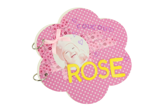 carnet rose - Décorations en bois brut : tranches et bois naturel déco - 10doigts.fr