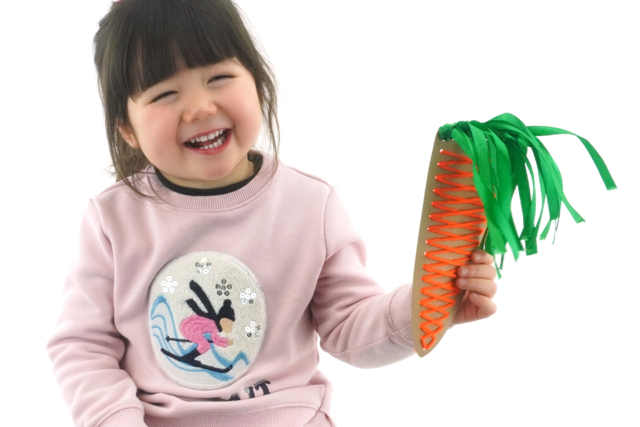 carotte activité enfant - Kits créatifs Pâques - 10doigts.fr