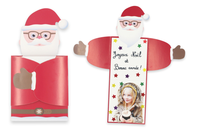 Carte calin Noël - Kits créatifs de Noël pour les enfants - 10doigts.fr