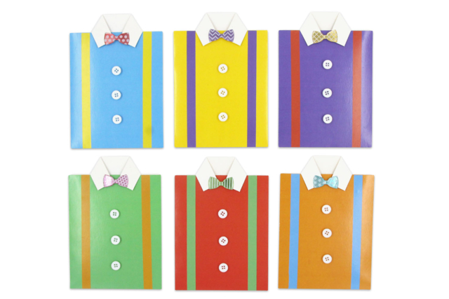 carte chemise - Cartes à fabriquer pour la Fête des Pères - 10doigts.fr