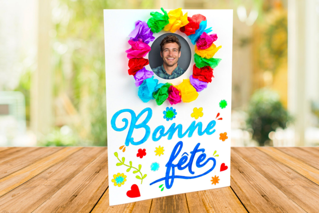 carte couronne papa - Cartes de Fête des Mères : modèles et kits créatifs à fabriquer - 10doigts.fr