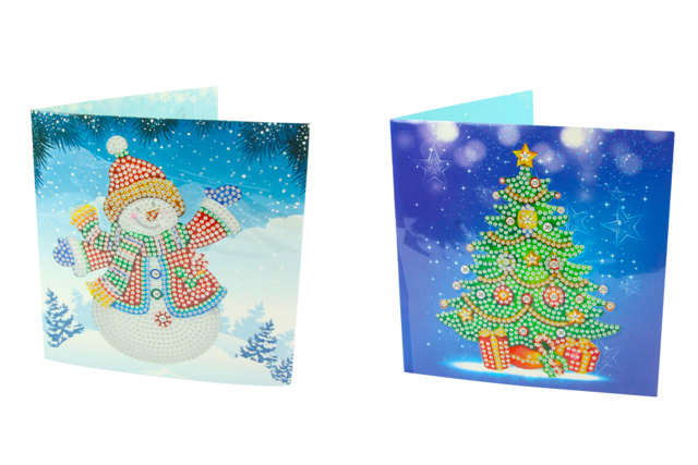 carte diamant sapin - Cartes de voeux - 10doigts.fr
