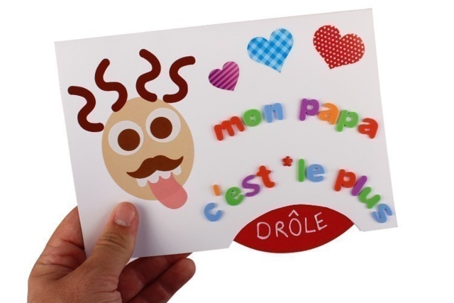 Carte disque mobile - Papiers colorés - 10doigts.fr