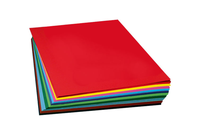Carte forte 50 x 70 cm à la couleur - Papiers colorés - 10doigts.fr