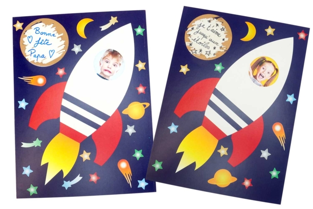 carte fusée à gratter - Kits carteries - 10doigts.fr