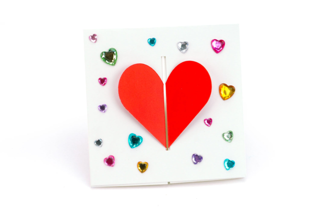 carte message maman coeur - Cartes de Fête des Mères : modèles et kits créatifs à fabriquer - 10doigts.fr