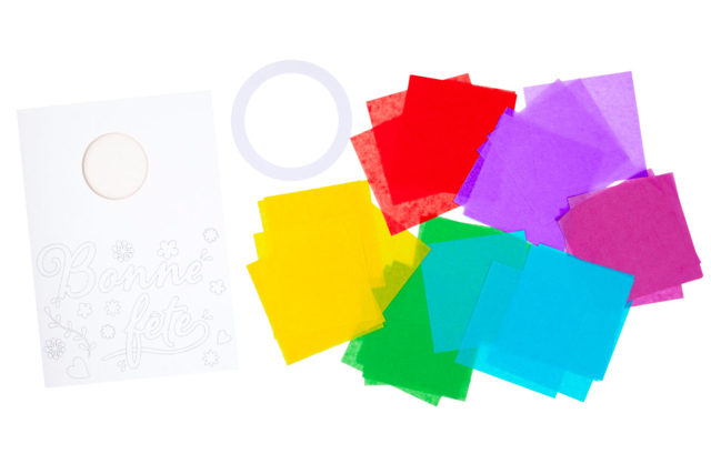 carte papiers de soie maman - Cartes de Fête des Mères : modèles et kits créatifs à fabriquer - 10doigts.fr