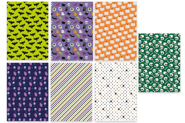 carte sà motifs halloween sorcières - Papiers saisonniers - 10doigts.fr