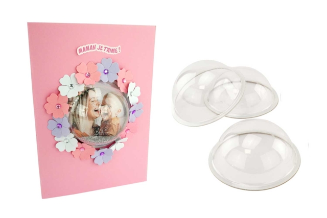 carte shaker - Plastique Transparent - 10doigts.fr