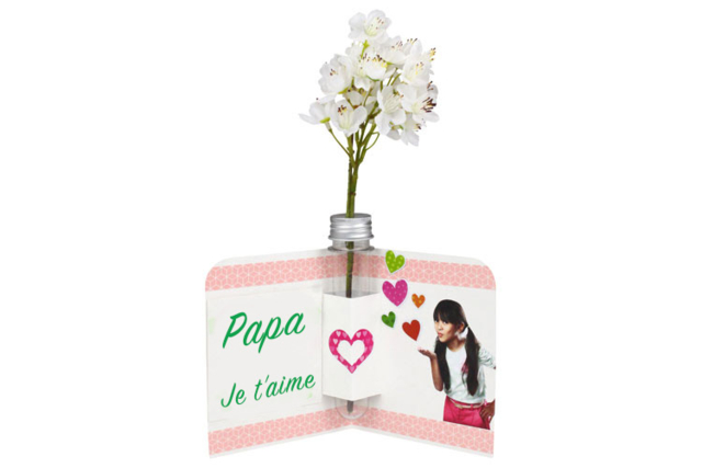 carte soliflore papa - Kits carteries - 10doigts.fr