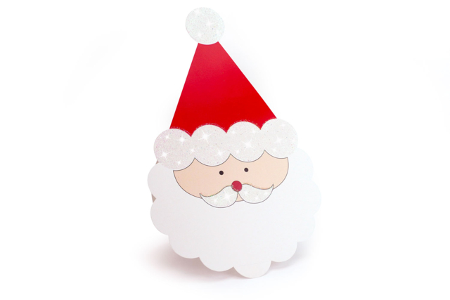 carte tête père noel - Kits créatifs de Noël pour les enfants - 10doigts.fr