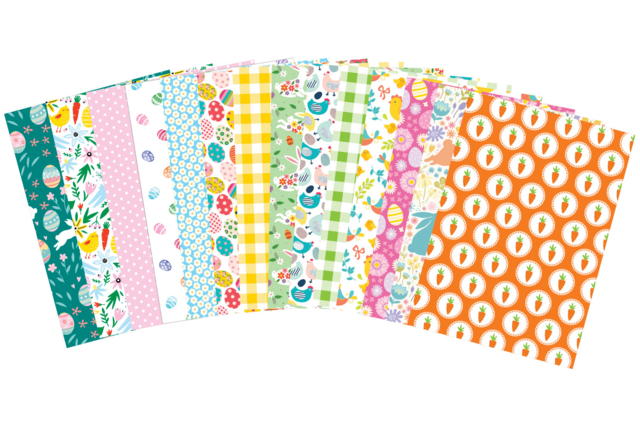 cartes à motifs de pâques - Papiers saisonniers - 10doigts.fr