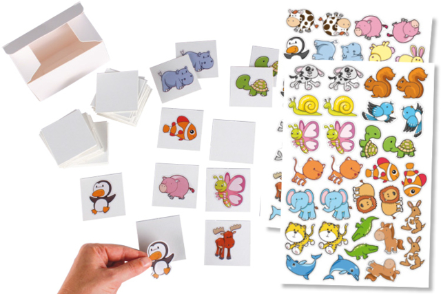Cartes memory à customiser - Kits éducatifs : le plaisir d'apprendre par la manipulation - 10doigts.fr