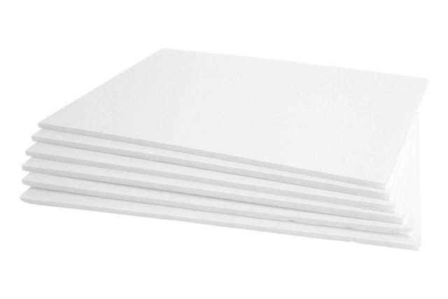 Carton plume blanc (29.7 x 42 cm) - 6 pièces - Carton plume et polystyrène - 10doigts.fr