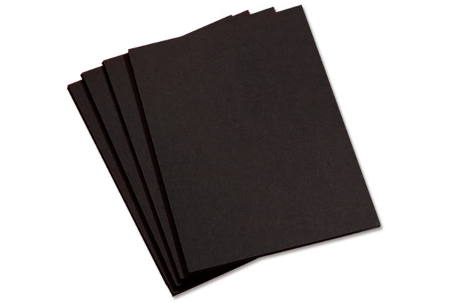 Cartons noirs 50 x 70 cm, 380 gr -10 pièces - Papiers épais et cartons : donnez vie à vos projets créatifs - 10doigts.fr