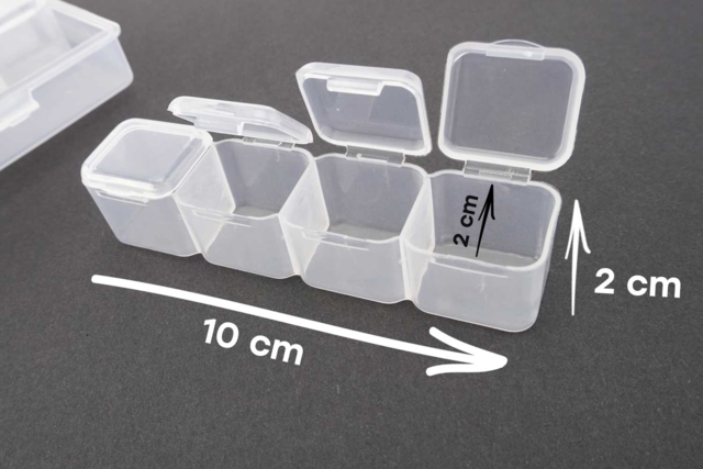casiers amovibmes en plastique - Rangements couture et bijoux - 10doigts.fr