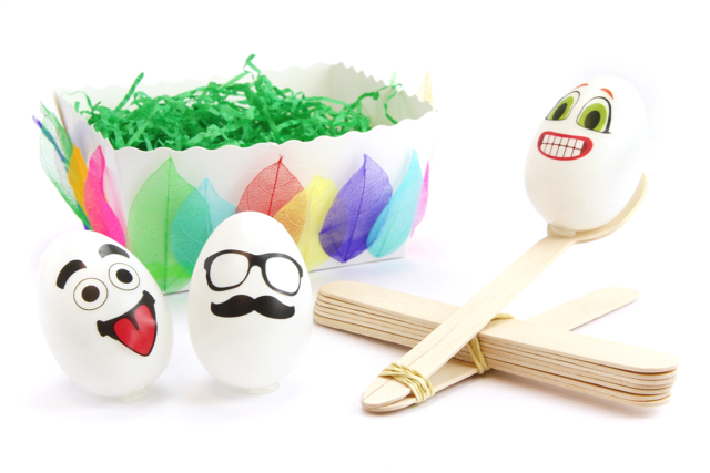 Catapulte à oeufs (de Pâques) - Décorations fleurs et feuilles : ajoutez une touche de nature à toutes vos créations - 10doigts.fr