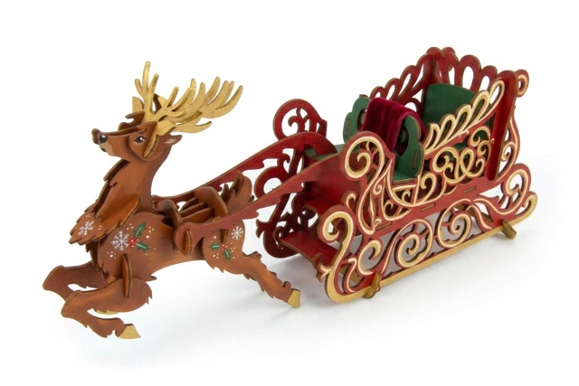 cerf peinture - Décorations de Noël en bois à décorer - 10doigts.fr