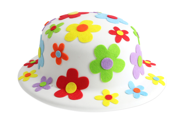 chapeau blanc à déocrer - Couronnes et Chapeaux pour Carnaval : Loisirs Créatifs pour Enfants - 10doigts.fr
