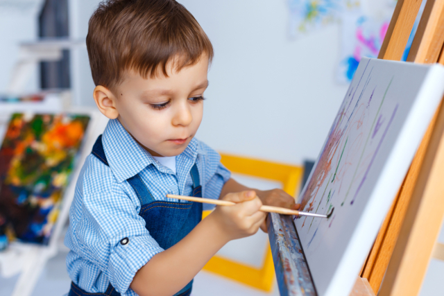 chassis entoilés peinture enfants - Châssis et Cartons toilés - 10doigts.fr