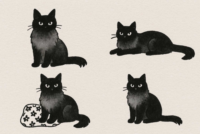 chat encre de chine - Encres liquides : la pureté de la couleur pour vos dessins - 10doigts.fr