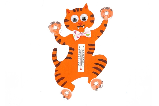chat garfield thermomètre - Kits animaux et nature : créez votre propre univers sauvage - 10doigts.fr