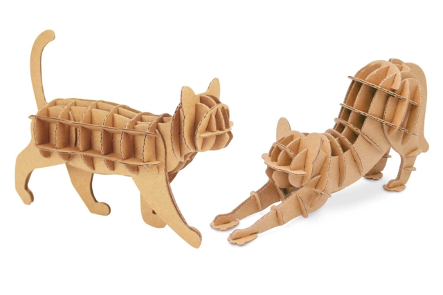 chat maquette en carton - Maquettes en carton - 10doigts.fr