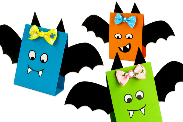 Chauve-souris en papier facile à fabriquer - Nœuds et rubans pour toutes vos créations - 10doigts.fr