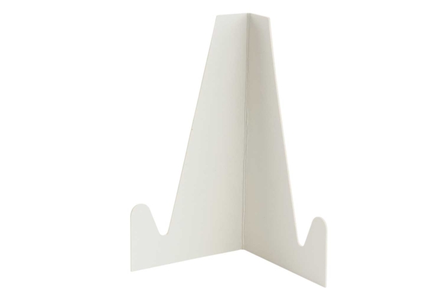 Chevalets en carton banc - Chevalets pour enfants et supports d’exposition - 10doigts.fr