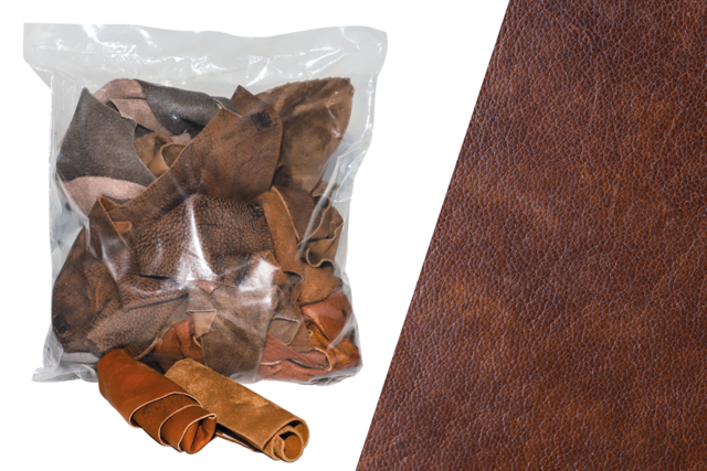 chutes de cuir véritable 500 gr - Patchwork - Mercerie créative - 10doigts.fr