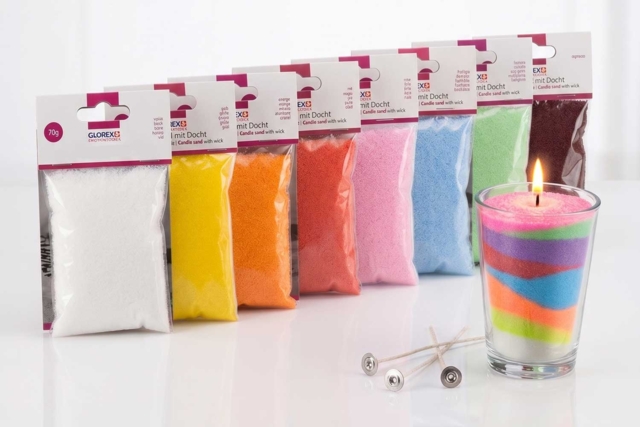 cire bougie sable coloré - Cires pour bougies - 10doigts.fr