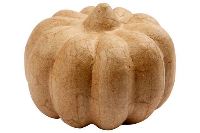 citrouille papier maché - Décors en carton - 10doigts.fr