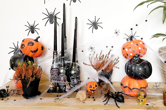 citrouille table - Supports d'Halloween à décorer - 10doigts.fr