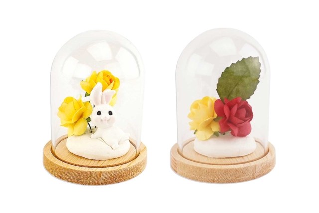 cloche avec fleurs - Fleurs et végétaux pour l’Art Floral : La nature à l'honneur - 10doigts.fr