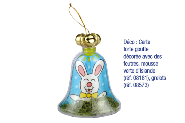 Cloche en plastique transparent à suspendre - Formes à garnir - Plastique - 10doigts.fr
