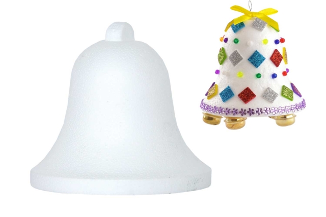 cloche en polystyrène blanc - Polystyrène - Supports à décorer - 10doigts.fr