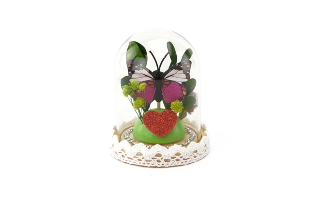 Cloche papillon printemps - Boule à neige, Cloche - 10doigts.fr