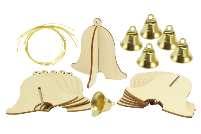 cloches de pâques en bois à décorer - Supports de Pâques à décorer - 10doigts.fr