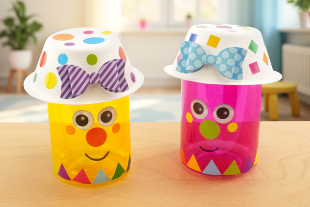 Clown lumineux - Plastique Transparent - 10doigts.fr