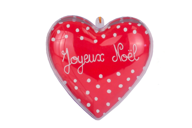 coeur noel - Formes à garnir - Plastique - 10doigts.fr
