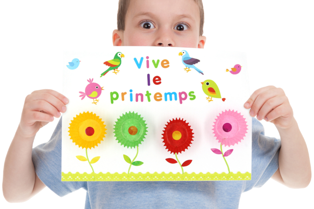 Collage "vive le printemps" - Nœuds et rubans pour toutes vos créations - 10doigts.fr
