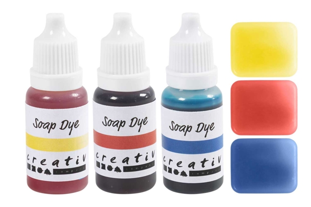 Colorants pour savon - 3 couleurs primaires - Colorants et senteurs - 10doigts.fr